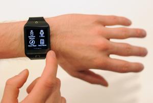 A Samsung employee demonstrates a new smartwatch at&nbsp;&hellip;