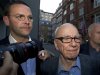 FILE - This Sunday July 10, 2011 file photo shows Chairman of News Corporation Rupert Murdoch, right, and his son James Murdoch, chief executive of News Corporation Europe and Asia arrive at his residence in central London. An influential group of British lawmakers say Rupert Murdoch is unfit to lead his global media empire, in a scathing report that says his company misled Parliament about the scale of phone hacking at one of its tabloids. Parliament's cross-party Culture, Media and Sport committee said Tuesday May 1, 2012, that News International, the British newspaper division of Murdoch's News Corp., had deliberately ignored evidence of malpractice, covered up evidence and frustrated efforts to expose wrongdoing. (AP Photo/Sang Tan, file)