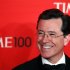 Comedian Stephen Colbert arrives to be honored at the Time 100 Gala in New York