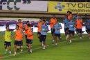 Los futbolistas españoles se entrenan en Panamá
