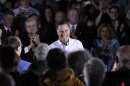 Republican presidential candidate, former Massachusetts Gov. Mitt Romney smiles during a town hall-style meeting in Aston, Pa., Monday, April 23, 2012. (AP Photo/Jae C. Hong)