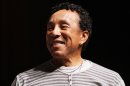 Singer Smokey Robinson speaks to students at Duke Ellington School of the Arts in Washington, Friday, March 2, 2012. Robinson will perform at a benefit concert for the school on Saturday at the Kennedy Center. (AP Photo/Jacquelyn Martin)