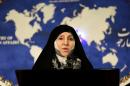 Iran's foreign ministry spokeswoman Marzieh Afkham speaks to the media in Tehran, on November 5, 2013