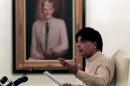 Pakistan's Interior Minister Chaudhry Nisar Ali Khan attends a news conference in Islamabad