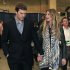 New England Patriots quarterback Tom Brady and his wife, supermodel Gisele Bundchen, leave the stadium after the Patriots lost 21-17 to the New York Giants in the NFL Super Bowl XLVI football game, Sunday, Feb. 5, 2012, in Indianapolis. (AP Photo/Mark Humphrey)