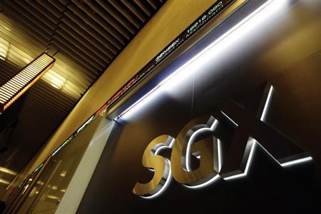 The logo of the Singapore Exchange (SGX) is pictured at its office in Singapore July 25, 2012. REUTERS/Tim Chong