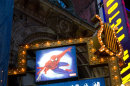 FILE - In a Dec. 22, 2010 photo, the marquee for the Broadway musical 