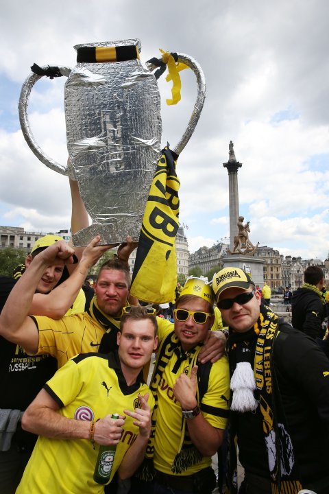 Football Fans In London For The All German UEFA Champions League Final