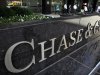 People exit the lobby of JPMorgan Chase & Co. headquarters in New York
