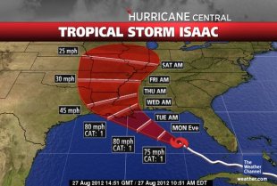 Isaac takes aim at New Orleans | The Lookout - Yahoo! News