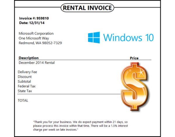 does it cost to download windows 10