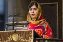 Pakistani schoolgirl Malala Yousafzai -- who survived being shot in the head by the Taliban -- addresses the congregation at Westminster Abbey in London on March 10, 2014