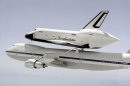 Space Shuttle Enterprise Takes Off for NYC on Final Flight