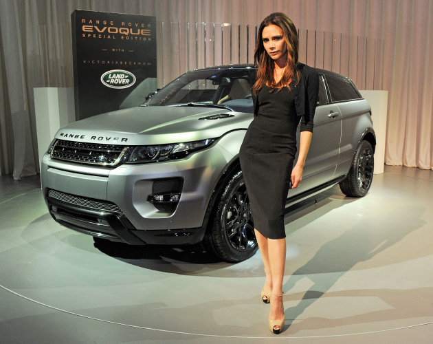 Victoria Beckham and the Rover Evoque Special Edition with Victoria Beckham