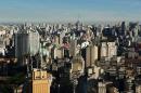 View of downtown Sao Paulo, Brazil on July 29, 2013
