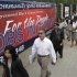 File photo of job seekers line up at the Congressional Black Caucus For The People Jobs Initiative job fair in Los Angeles