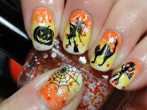 Vẽ nail phong cách Halloween... - Mẹo Vặt - Linh Tinh - Bình Trung