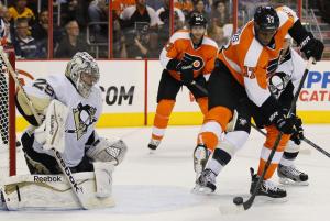 Crosby, Fleury lift Penguins past Flyers, 4-1