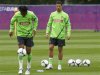 Portugal's Ronaldo controls the ball during a training session ahead of the Euro 2012 soccer tournament at training field in Opalenica