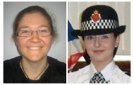 Police constables Fiona Bone and Police constable Nicola Hughes (R) pose in undated photographs released by Greater Manchester Police September 18, 2012. Two unarmed policewomen were killed in a shooting in Manchester on Tuesday in an attack likely to reignite a long-running debate in Britain over whether officers should carry guns. REUTERS/Greater Manchester Police/Handout  (BRITAIN - Tags: CRIME LAW) NO COMMERCIAL OR BOOK SALES. FOR EDITORIAL USE ONLY. NOT FOR SALE FOR MARKETING OR ADVERTISING CAMPAIGNS. THIS IMAGE HAS BEEN SUPPLIED BY A THIRD PARTY. IT IS DISTRIBUTED, EXACTLY AS RECEIVED BY REUTERS, AS A SERVICE TO CLIENTS
