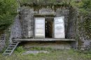 A view of the entrance into a 57-year old disused military bunker near the central Swiss town of Alpnach
