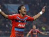 Olympique Marseille Brandao celebrates after scoring against Inter Milan during their Champions League round of 16 soccer match at Giuseppe Meazza stadium in Milan
