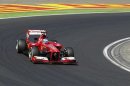 Ferrari Formula One driver Alonso drives during the Hungarian F1 Grand Prix in Mogyorod