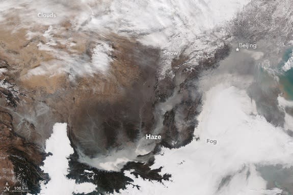 China&#39;s Latest &#39;Airpocalypse&#39; Seen
      from Space