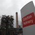 File picture shows the Coryton oil refinery in south-eastern England