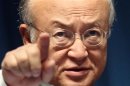 International Atomic Energy Agency IAEA Director General Amano gestures during a conference on nuclear safety at the IAEA headquarters in Vienna