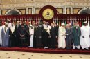 Leaders of Islamic countries pose during the official photo taking session of the OIC summit in Mecca