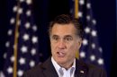 Republican presidential candidate, former Massachusetts Gov. Mitt Romney addresses an audience during a campaign stop in Metairie, La., Friday, March 23, 2012. (AP Photo/Steven Senne)