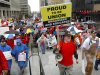 In this March 5, 2011, file photo, people protest against legislative efforts to do away with teachers' collective bargaining rights in Nashville, Tenn. The measure passed in Tennessee this year and ended collective bargaining for teachers unions in the state. (AP Photo/Mark Humphrey, File)