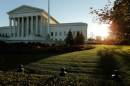 A general view of the U.S. Supreme Court building at sunrise is seen in Washington