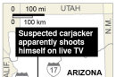 Map shows Tonopah Arizona, where a suspected car-jacker appears to shoot himself on live television.