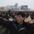 Thousands of North Koreans gather in Pyongyang at Kim Il Sung square to hold a mass rally in support for their country's policies and new leader Kim Jong Un on Tuesday, Jan. 3, 2012. (AP Photo)