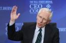 Former Israel Bank Governor Fischer speaks at the Wall St. Journal CEO Council annual meeting in Washington
