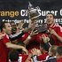 Egypt's Al-Ahly celebrate with the trophy after winning their Confederation of African Football (CAF) Super Cup soccer match against Congo's Leopards at the Borg El Arab Stadium, west of the Mediterranean city of Alexandria