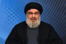 Image grab taken from Hezbollah's al-Manar TV on May 16, 2015, shows Hassan Nasrallah, the head of Lebanon's militant Shiite Muslim movement Hezbollah, giving a televised address from an undisclosed location in Lebanon