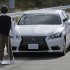 Toyota's Lexus LS stops automatically in front of a dummy during a Toyota Motor Corp. demonstration of the pre-collision system (PCS) at its Higashi-Fuji Technical Center in Susono, southwest of Tokyo, Monday, Nov. 12, 2012. The PCS, one of the automaker's pedestrian accident countermeasures, watches out for pedestrians to avoid collisions with them. (AP Photo/Koji Sasahara)