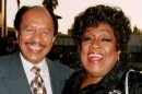 File photo of Sherman Hemsley and Isabel Sanford, the stars of the popular television series "The Jeffersons"