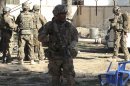 U.S. troops arrive at the site of suicide attack in Spin Boldak district of Kandahar