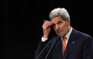 U.S. Secretary of State John Kerry delivers a statement …