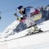 Lindsey Vonn of the US competes in the second training of the women's alpine skiing World Cup Downhill event in St. Moritz, Switzerland, Jan. 26, 2012. (AP Photo/Keystone, Urs Flueeler)