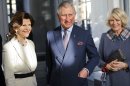 BritainÂ´s Prince Charles, centre, and Camilla, Duchess of Cornwall, right, are received by Sweden's Queen Silvia at Stockholm Royal Palace Thursday March 22, 2012. (AP Photo/Scanpix, Henrik Montgomery) SWEDEN OUT