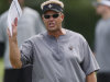 FILE - In this Friday, July 31, 2009, file photo, New Orleans Saints defensive coordinator Gregg Williams yells to the defense during the morning practice session at the club's NFL football training camp in Metairie, La. The revelations were shocking and revolting to those outside the NFL: A team paid bounties to knock opponents out of the game, including some of its biggest stars. Williams, the Saints former defense coordinator, apologized and admitted overseeing the sordid program, which involved between 22 and 27 defensive players and, according to the NFL, was carried out with the knowledge of head coach Sean Payton.  (AP Photo/Bill Haber, File)