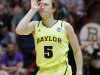 Baylor guard Brady Heslip (5) gestures after hitting a three-point basket during the first half of an NCAA tournament third-round college basketball game against Colorado, Saturday, March 17, 2012, in Albuquerque, N.M. Baylor won 80-63. (AP Photo/Matt York)