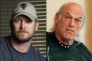 FILE - This combination of file photos shows Chris Kyle, left, former Navy SEAL and author of the book 