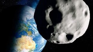 Asteroide de 130.000 toneladas que rozará la Tierra Representacion-artistica-del-asteroide-2012-DA14-en-su-paso-cercano-a-la-Tierra