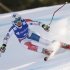 Weirather of Liechtenstein speeds down during the women's Alpine Skiing World Cup super-G race in Garmisch-Partenkirchen